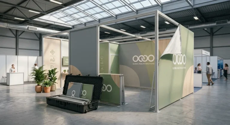Kit de kiosque d'exposition préconfiguré prêt à assembler